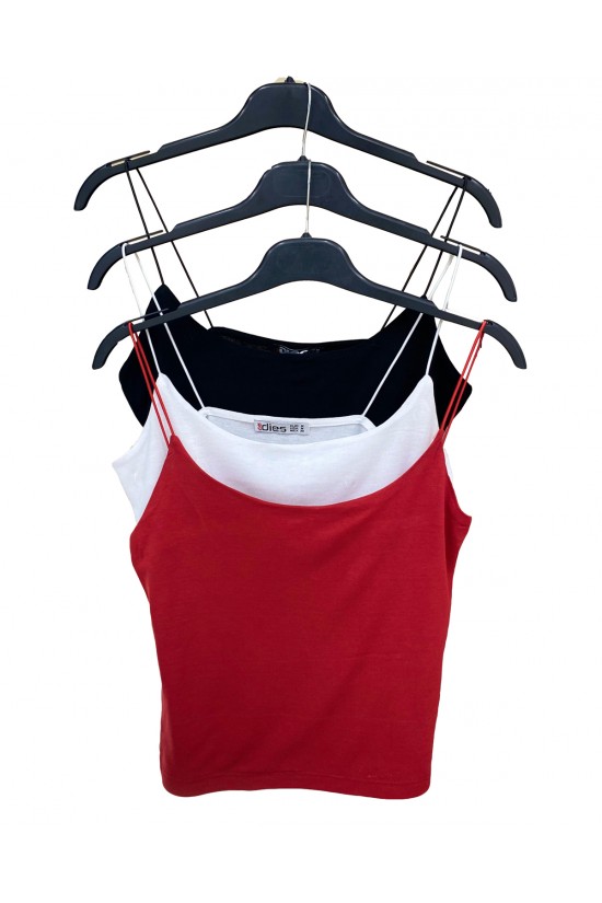 39282 - 3LÜ PAKET BAYAN LASTİK İP ASKILIKISA TULUM ATLET 