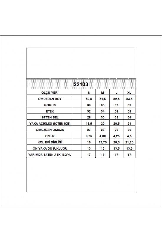 22103 KADIN FULL LYC RİB. ÖNÜ ARKASI KARE YAKA BEDENİ BOYDAN TULUM ATLET
