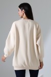 21910 KADIN 3 İP ŞARDONLU PENYE COMP YARIM BALIKCI SALAŞ OVERSİZE TUNİK SWETSHIRT 21910 KADIN 3 İP ŞARDONLU PENYE COMP YARIM BALIKCI SALAŞ OVERSİZE TUNİK SWETSHIRT