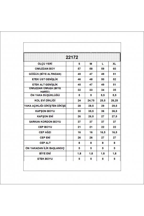 22172 KADIN DİAGONEL 3 İPLİK ŞARDONSUZ KOLSUZ KANGURU CEPLİ KAPŞONLU BOYDAN FERMUARLI HIRKA 