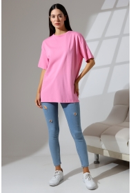 21752 KADIN OVERSİZE KOMPAKT PAMUKLU KISA KOL BİSİKLET TSHIRT 21752 KADIN OVERSİZE KOMPAKT PAMUKLU KISA KOL BİSİKLET TSHIRT