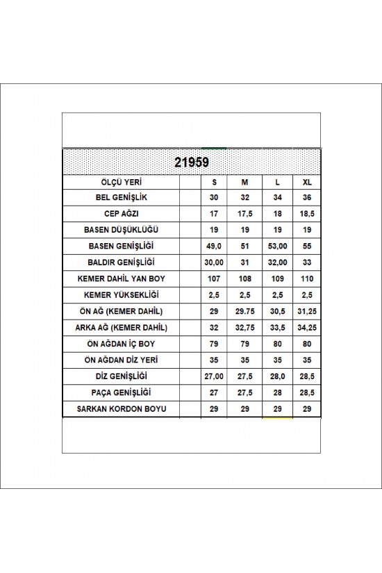 21959 KADIN JAKARLI KUMAŞ  CEPLİ İNCE BELLASTİKLİ PAÇASI AÇIK SALAŞ PANTOLON 