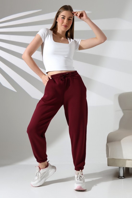 21629 KADIN 3 İP PENYE KOMPAKT ŞARDONLU CEPLİ PAÇASI LAST EŞOFMAN PANTOLON 21629 KADIN 3 İP PENYE KOMPAKT ŞARDONLU CEPLİ PAÇASI LAST EŞOFMAN PANTOLON