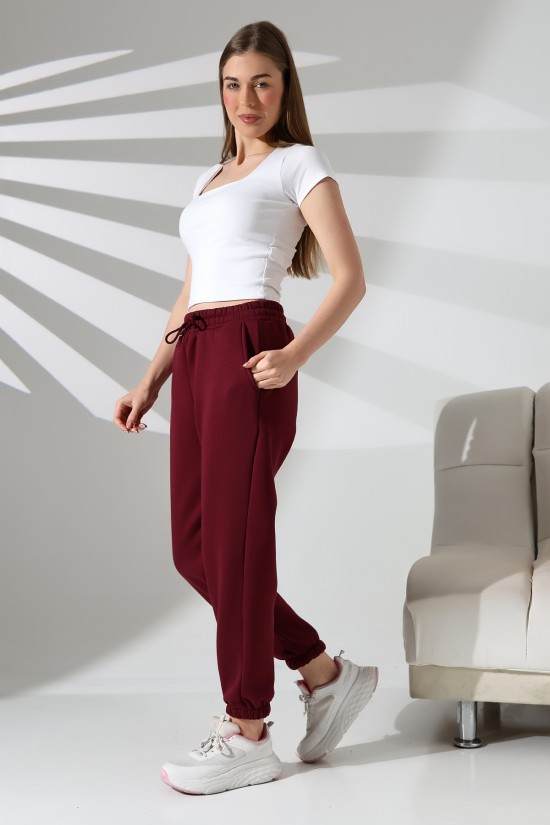 21629 KADIN 3 İP PENYE KOMPAKT ŞARDONLU CEPLİ PAÇASI LAST EŞOFMAN PANTOLON 21629 KADIN 3 İP PENYE KOMPAKT ŞARDONLU CEPLİ PAÇASI LAST EŞOFMAN PANTOLON