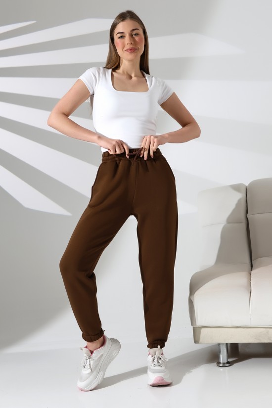 21629 KADIN 3 İP PENYE KOMPAKT ŞARDONLU CEPLİ PAÇASI LAST EŞOFMAN PANTOLON 21629 KADIN 3 İP PENYE KOMPAKT ŞARDONLU CEPLİ PAÇASI LAST EŞOFMAN PANTOLON