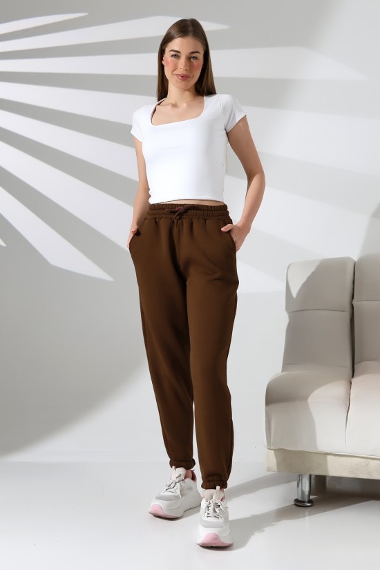 21629 KADIN 3 İP PENYE KOMPAKT ŞARDONLU CEPLİ PAÇASI LAST EŞOFMAN PANTOLON 21629 KADIN 3 İP PENYE KOMPAKT ŞARDONLU CEPLİ PAÇASI LAST EŞOFMAN PANTOLON