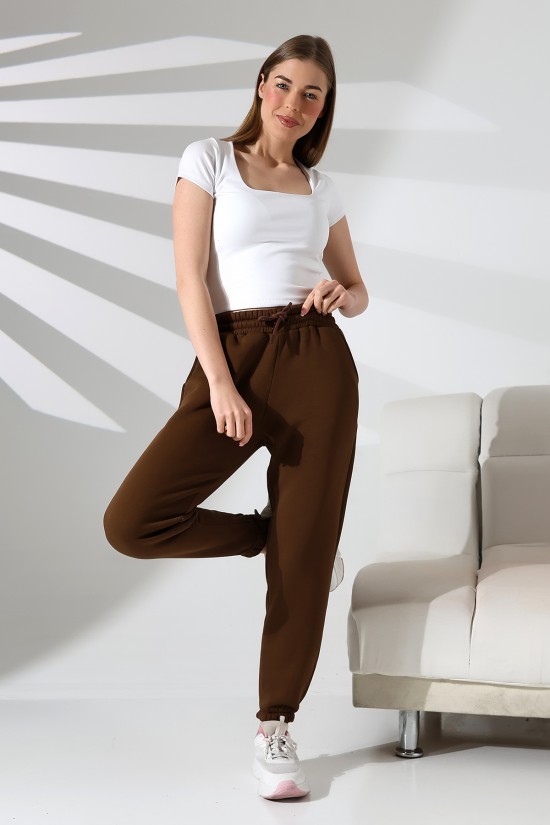 21629 KADIN 3 İP PENYE KOMPAKT ŞARDONLU CEPLİ PAÇASI LAST EŞOFMAN PANTOLON 21629 KADIN 3 İP PENYE KOMPAKT ŞARDONLU CEPLİ PAÇASI LAST EŞOFMAN PANTOLON