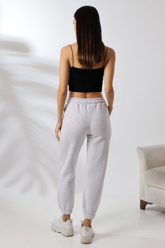 21629 KADIN 3 İP PENYE COMPACK ŞARDONLU CEPLİ PAÇASI LAST EŞOFMAN PANTOLON 