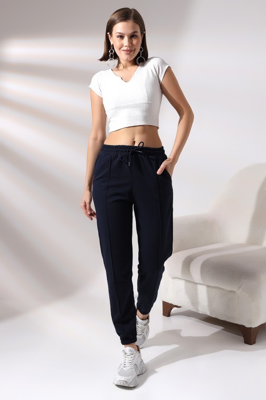 21304 BAYAN CEPLİ ÖNÜ ÇIMALI PAÇASI LAST.GENİŞ 2 İP PANTOLON 21304 BAYAN CEPLİ ÖNÜ ÇIMALI PAÇASI LAST.GENİŞ 2 İP PANTOLON