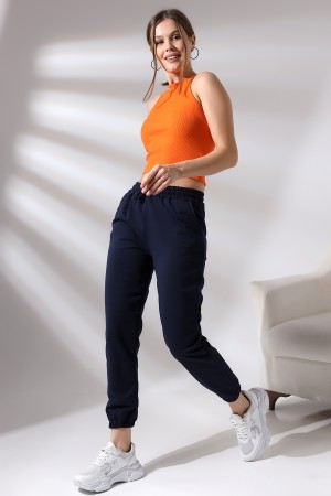 21473  KADIN CEPLİ PAÇASI LAST. 2 İP PANTOLON 