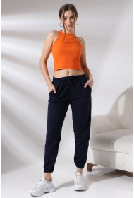 21473  KADIN CEPLİ PAÇASI LAST. 2 İP PANTOLON 