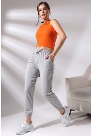 21473  KADIN CEPLİ PAÇASI LAST. 2 İP PANTOLON 