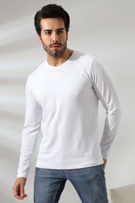 19647 ERKEK REGULAR FİT UZUN KOL V YAKA TSHIRT 19647 ERKEK REGULAR FİT UZUN KOL V YAKA TSHIRT