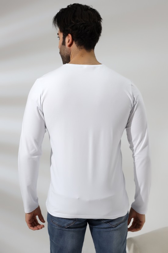19647 ERKEK REGULAR FİT UZUN KOL V YAKA TSHIRT 19647 ERKEK REGULAR FİT UZUN KOL V YAKA TSHIRT