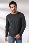 ERKEK REGULAR FİT UZUN KOL BİSİKLET YAKA TSHIRT