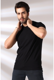 19953 ERKEK REGULAR FİT KISA KOL V YAKA TSHIRT