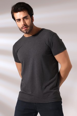 19952 ERKEK REGULAR FİT KISA KOL BİSİKLET YAKA TSHIRT