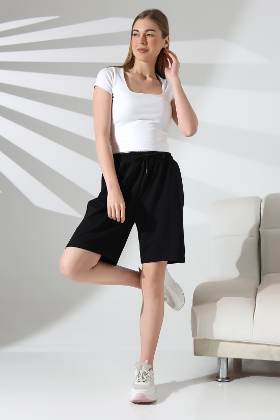 21823 KADIN LYC PENYE KOMPAKT 2 İPLİK CEPLİ ŞORT 21823 KADIN LYC PENYE KOMPAKT 2 İPLİK CEPLİ ŞORT