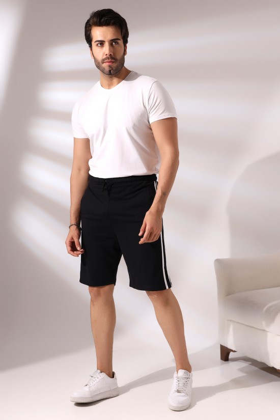 19630 ERKEK FLOTA CEPLİ YANLARI ÇİFT ŞERİTLİ ŞORT 