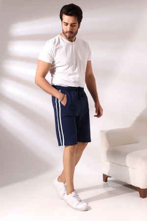 19630 ERKEK FLOTA CEPLİ YANLARI ÇİFT ŞERİTLİ ŞORT 