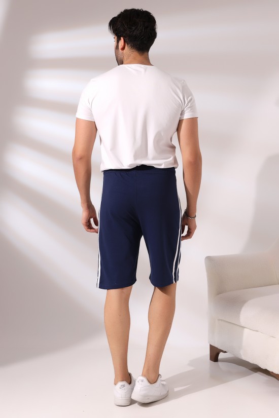 19630 ERKEK FLOTA CEPLİ YANLARI ÇİFT ŞERİTLİ ŞORT 