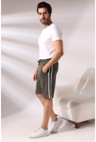 19630 ERKEK FLOTA CEPLİ YANLARI ÇİFT ŞERİTLİ ŞORT 