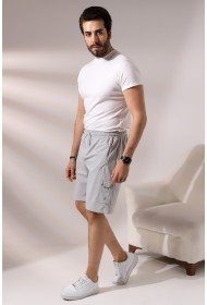 21526 ERKEK CEPLERİ FERMUARLI KARGO CEPLİ ŞORT 