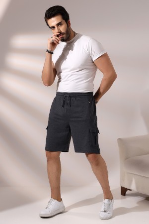 21526 ERKEK CEPLERİ FERMUARLI KARGO CEPLİ ŞORT 