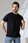 21751  ERKEK BASİC COMFOFRT FİT  KISA KOL BİSİKLET YAKA PAMUKLU TSHIRT 