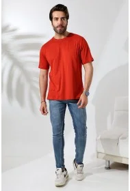 21751 ERKEK BASİC COMFOFRT FİT KISA KOL BİSİKLET YAKA PAMUKLU TSHIRT 21751 ERKEK BASİC COMFOFRT FİT KISA KOL BİSİKLET YAKA PAMUKLU TSHIRT