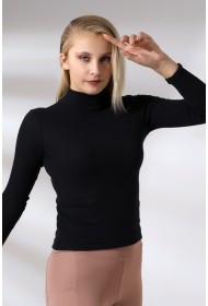 20535  KADIN YARIM BALIKÇI 2X2  UZUN KOL  LYC KAŞKORSE TSHIRT 