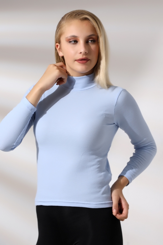 20535  BAYAN YARIM BALIKÇI 2X2  UZUN KOL  LYC KAŞG0RSE TSHIRT 