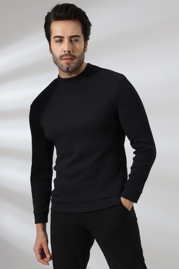 20362 ERKEK YARIM BALIKCI LYC 2X2 KAŞGORSE SWETSHİRT 