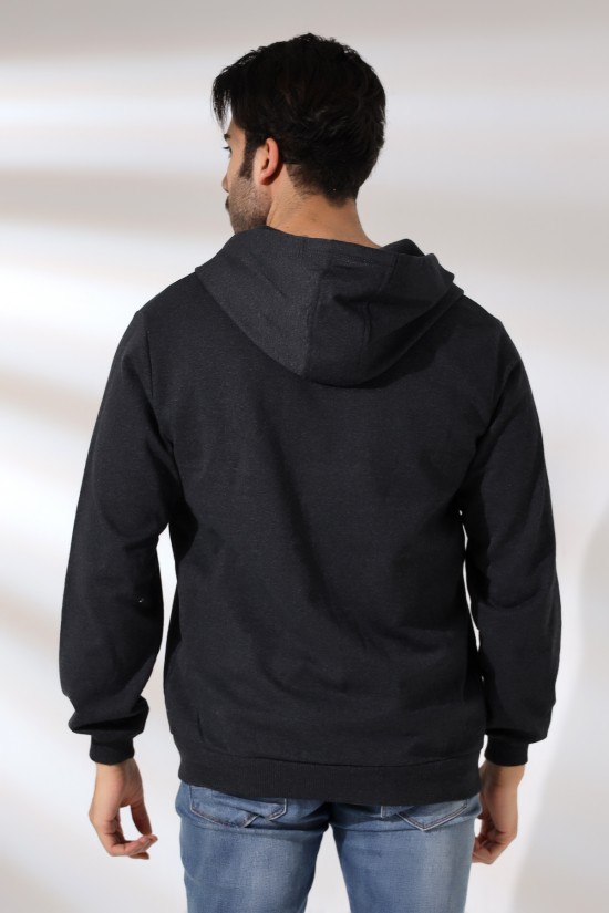 19195 ERKEK DÜZ 2İP ŞARD. KEMİK FERM. KAPŞONLU SWETSHIRT