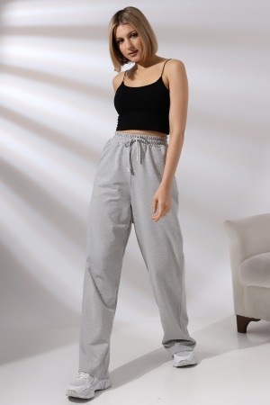 21566  KADIN CEPLİ SALAŞ GENİŞ DÖKÜMLÜ 2 İP PANTOLON 