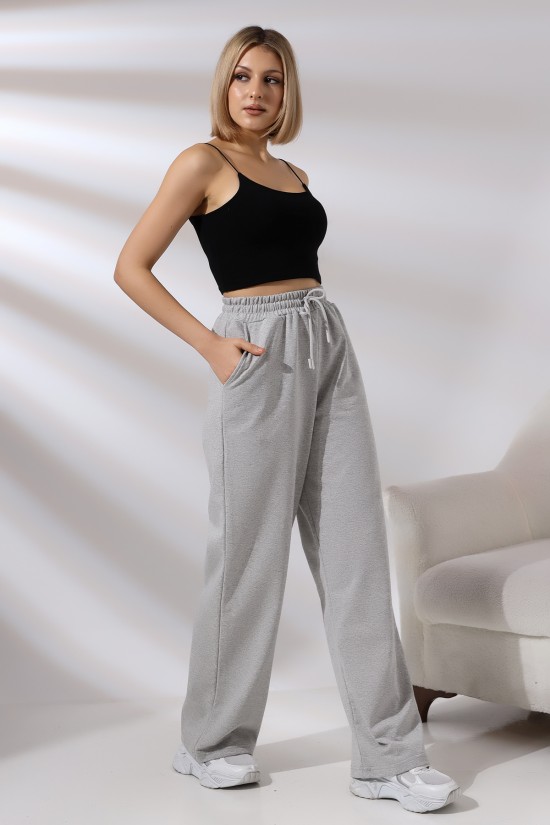 21566  BAYAN CEPLİ SALAŞ GENİŞ DÖKÜMLÜ 2 İP PANTOLON 