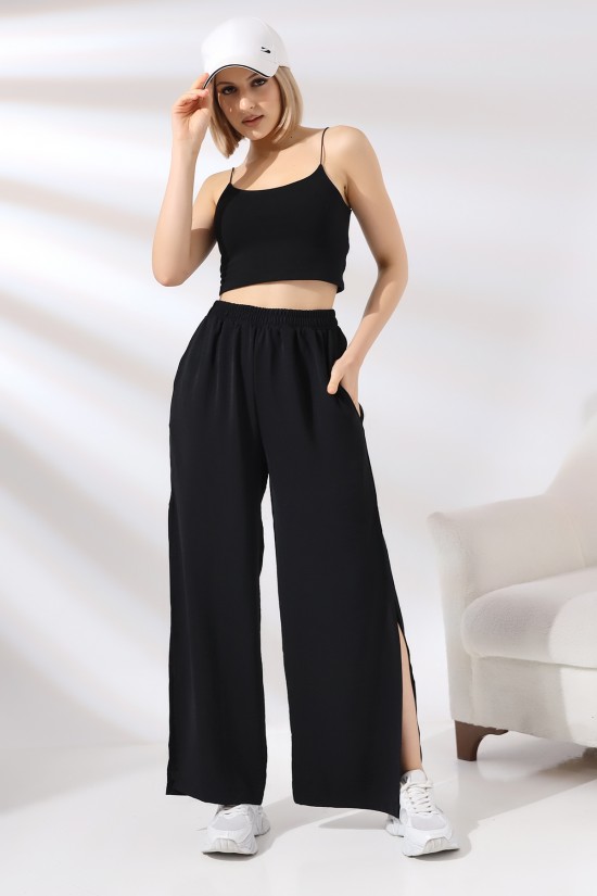 21143 KADIN AYROBİN SALAŞ CEPLİUZUN PAÇA YANLARI AÇIK YIRTMAÇLI SALAŞ PANTOLON 21143 KADIN AYROBİN SALAŞ CEPLİUZUN PAÇA YANLARI AÇIK YIRTMAÇLI SALAŞ PANTOLON