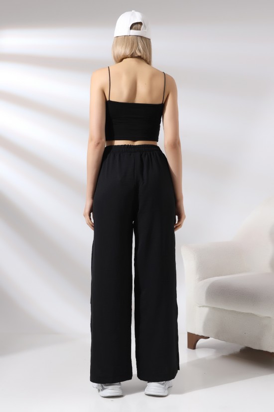 21143 KADIN AYROBİN SALAŞ CEPLİUZUN PAÇA YANLARI AÇIK YIRTMAÇLI SALAŞ PANTOLON 21143 KADIN AYROBİN SALAŞ CEPLİUZUN PAÇA YANLARI AÇIK YIRTMAÇLI SALAŞ PANTOLON