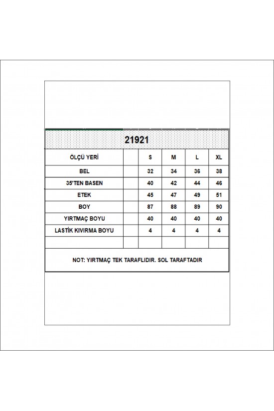 21921 KADIN FULL LYC VSKRİBANA TEK YIRTMAÇLI UZUN  ETEK 