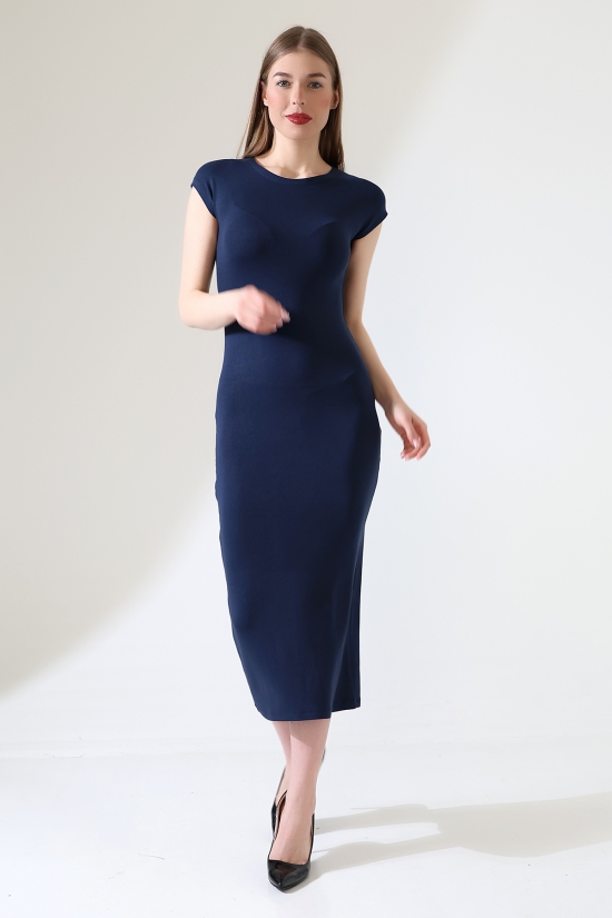 21898 KADIN FULL LYC VİSK.RİBANA KOLUBEDENDE UZUN ELBİSE  