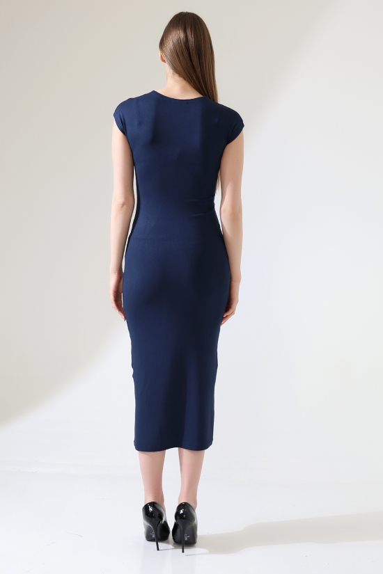 21898 KADIN FULL LYC VİSK.RİBANA KOLUBEDENDE UZUN ELBİSE  